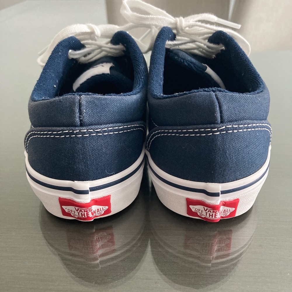 Boys Vans Skate Shoes Navy Blue Size 4Y